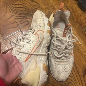 Nike Beige and Orange Sneakers